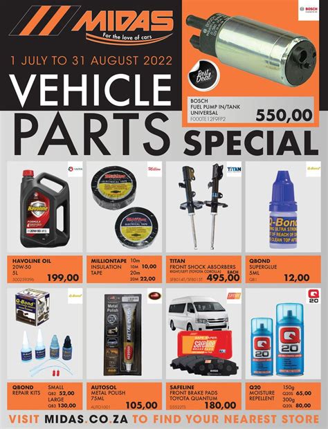 Midas Prices .